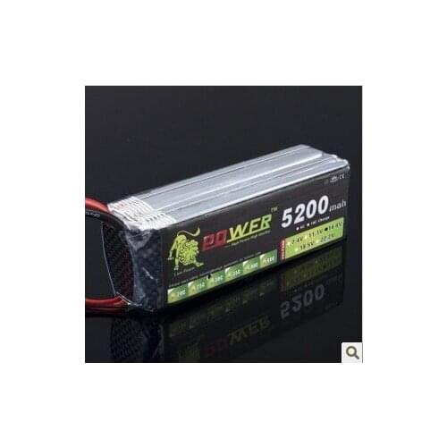 1pcs Lion Power 14.8V 5200MAH 30C max 35CLiPo RC Battery For Airplane