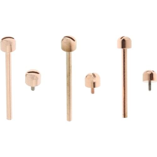 1 Piece Rose Gold w/Beautiful Design 18mm/20mm/22mm Inner Diameter Watch Screw Tube Screw Connecting