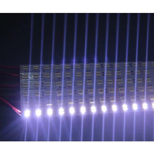 100pcs*100cm High bright Double Row 8520 DC12V 120LED 8520 LED Hard Rigid Strip LED Bar Light for Cabinet Jewelry Shop showcase