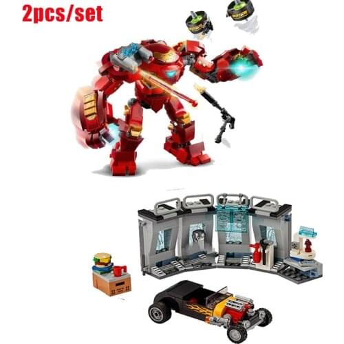 2pcs/set new building block toy classic movie superhero series 11562+11563 model building block girl boy toy gift