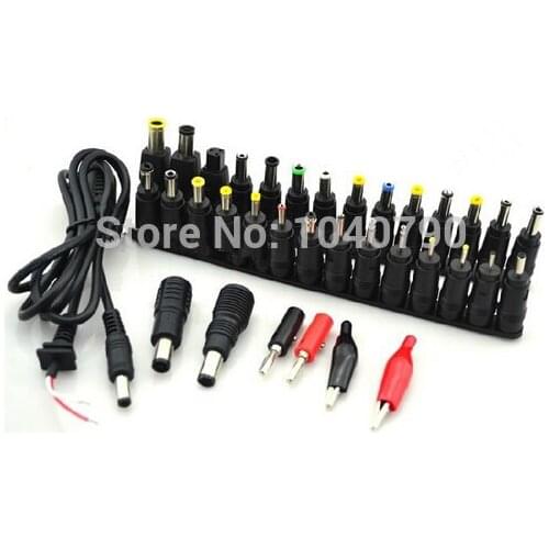 Free Shipping 1 set DC Power 5.5x2.1mm Jack Female to 34 Plug Male Connector with Cable Adapter Notebook Laptop Universal