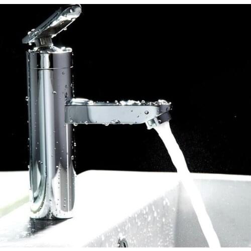 Free shipping Single handle contemporary basin faucet with hot cold polished chrome bathroom basin sink mixer tao for sale