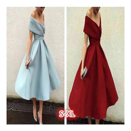 Plus size prom party vestido de noiva sereia gown boat neck robe de soiree prom party satin pleat