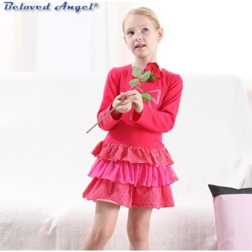 Kids Dress Girls Long Sleeve Toddler Vestidos Princess Girls Tutu Dress Cotton Children Dress Baby Clothes for Party Wedding