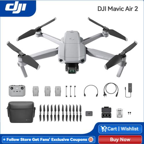 DJI Mavic Air 2 fly more combo / Mavic Air 2 drone with 34-min Flight Time 4k camera 10km 1080p Video Transmission Newest