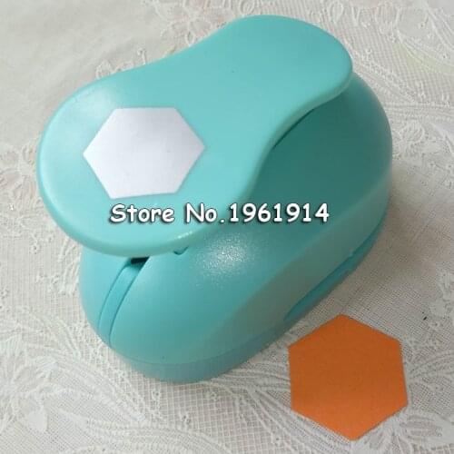 Free Shipping big hexagon shaped save power paper/eva craft punch Scrapbook Handmade punchers DIY hole punches graph puncher