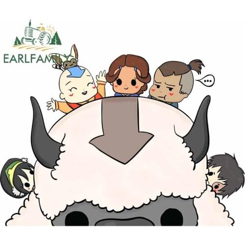 EARLFAMILY 13cm x 9.8cm For Peeker The Last Airbender Car Window Stickers Windshield Decal Graffiti Creative Vinyl Material