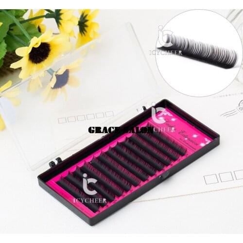 ICYCHEER Makeup False Eyelash Extensions 0.10/0.15/0.20mm Black Mink Eye Lash C/D/J Curl