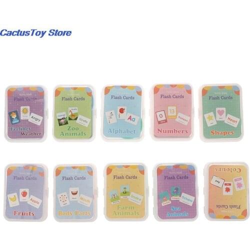 Handwritten Montessori 26 Letter English Flash Card Early Development Learning Educational Toy for Children Kid Gift with Buckle