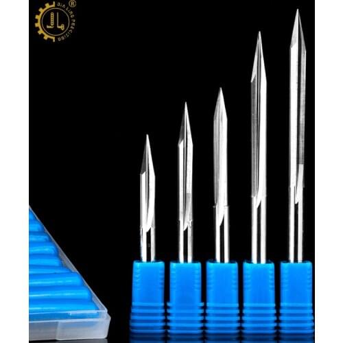 JIALING 1PC 6mm Two Flutes sharp end mill Carbide router Bits for wood MDF straight bit