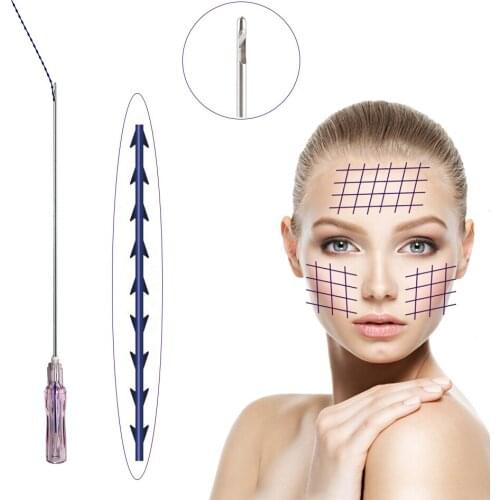 Pdo Thread Molding Press Cog Eyebrow Face Neck Arm Leg Chest Lifting 10pcs/Bag Profession Fashion Choose With W Needle