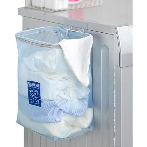 Dirty Clothes Storage Basket Folding Organizer Basket Collapsible Wall-mounted Large Hamper Waterproof Home Laundry Basket