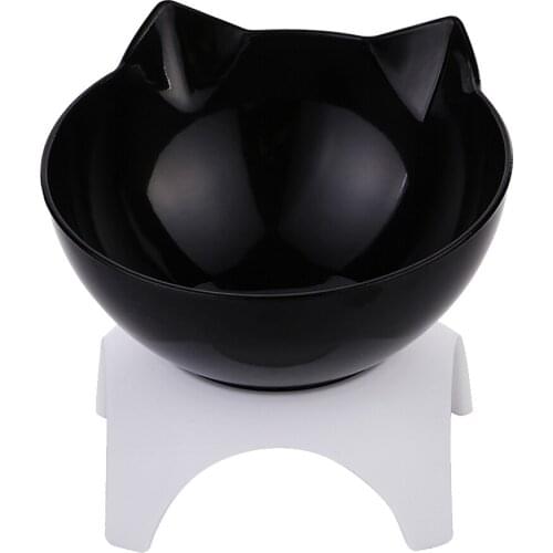 Kitten Single Elevated Bowls Raised Container w Elevated Stand For Small Pet Cat