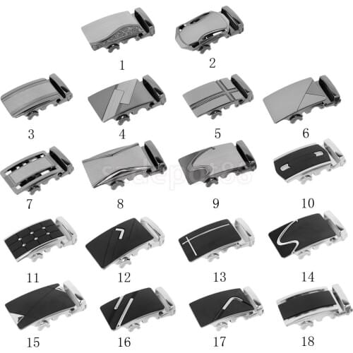 Mens Fashion Business Automatic Ratchet Belt Buckle for Mens Leather Belt Waistband Accessory