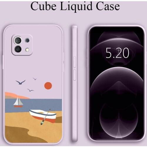 Bird Liquid Silicone Soft Case For Xiaomi Mi 11 11i 10T 9T Lite 10 10S 9 8 lite Pro Poco F2 X2 F3 Pro Shockproof Phone Cover