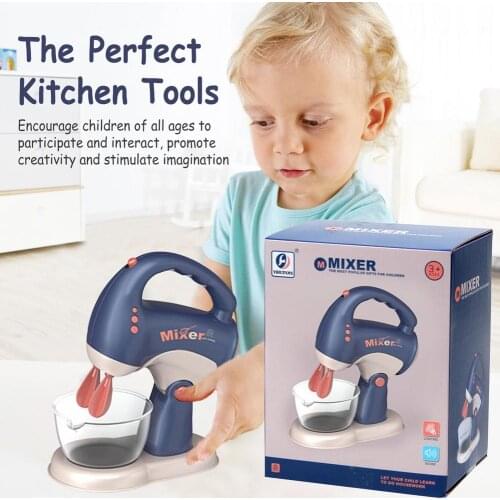 Baby Kitchen Toys Set Children Pretend Play Toy Educational Electric Blender Mixer Toys Play Set Safe ABS Kitchen Model Toy Gift