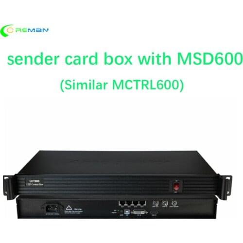Cheaper design similar MCTRL600 LCT600 controller LED display full color sending card msd600 inside LED