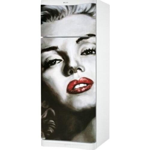 Wholesale 3D Famous Star SelfAdhesive Dishwasher Refrigerator Freeze Sticker Kids Art Fridge Door Cover Wallpaper