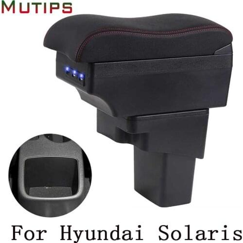 Mutips For Hyundai Solaris Verna Grand Avega accessories armrest box car arm rest center console interior automobile 2010-2016