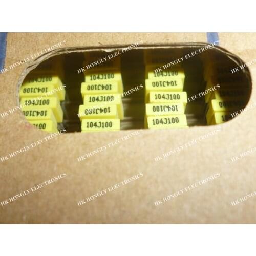 100PCS 104J100 0.1uf100v poly capacitor 2500pcs/box