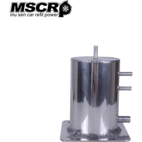 Universal Alloy Polished 1.5L Oil Catch Can/Tank Fuel Swirl Pot surge petrol tank