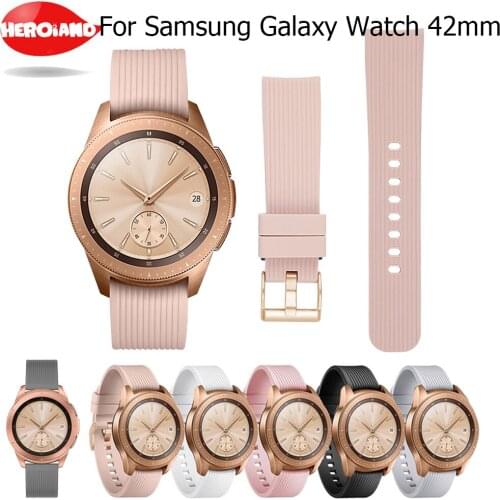 20mm Silicone Band For Samsung Galaxy Watch SM-R810 42MM & Gear 2 Sport Strap For Xiaomi Huami Amazfit Bip/Amazfit 2 Smart Watch