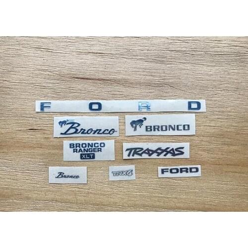 TRX4 FORD BRONCO RANGER AX90047 90047 Decals For 1/10 RC Cralwer Tamiya RC8WD AXIAL SCX10 TF2 D90 D110 HRAXXAS RC PG4 SR4