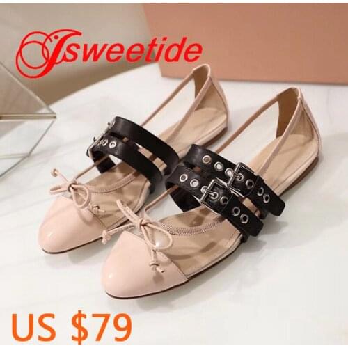 Genuine Leather Casual fashion PVC Transparency film Flats For Woman Fashion Brand Loafers Female Double-breasted ballet shoes