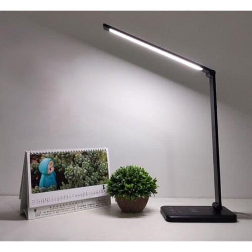 Smart LED Desk Lamp Table Night Light with Wireless Charging For Mobile Phone Student Reading Folding Lamp Home Office Lighting