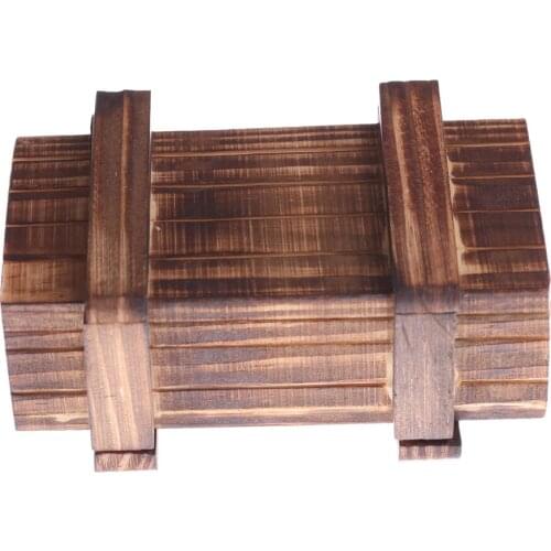 Vintage Wooden Puzzle Boxes with Secret Drawer Magic Compartment Brain Teaser Wooden Toys Kids Gift