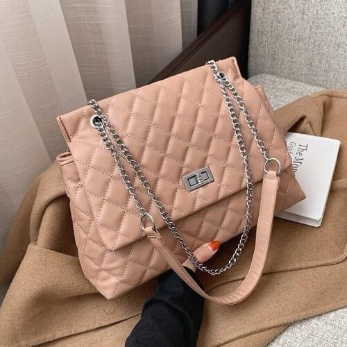 Female High Capacity Luxury Brand Big Tote Bags for Women Black Female Handbags Shoulder Ladies 2020 Chain Leather Crossbody