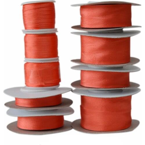 224 Flamigo 100% Real Pure Silk Ribbon for Embroidery Handcraft,Double Faced Thin Taffeta 2-32mm,10/30/100m pk