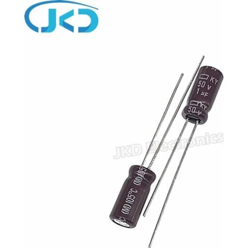 20pcs 1uF 50V NIPPON NCC KY Series 5*11mm Low ESR 50V1uF Aluminum Electrolytic Capacitor