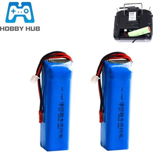 3000mAh 7.4V Lipo Battery for Frsky Taranis X9D Plus Transmitter 2S 7.4V Rechargeable Battery 2pcs