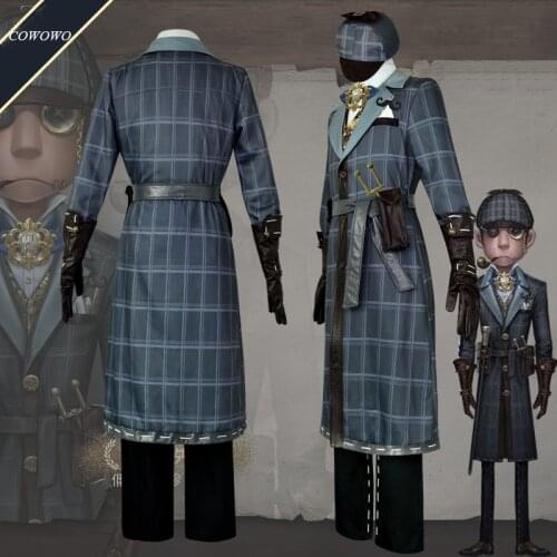 Anime! Identity V Naib Subedar Mr. Reasoning QiZhen Fasion Uniform Cosplay Costume Halloween Carnival Party Suit S-XXL 2021 NEW