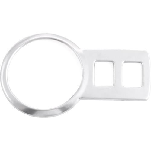 Car stainless steel headlight switch cover stickers For VW Volkswagen Touran 2005-2015 Caddy Alltrack auto accessories