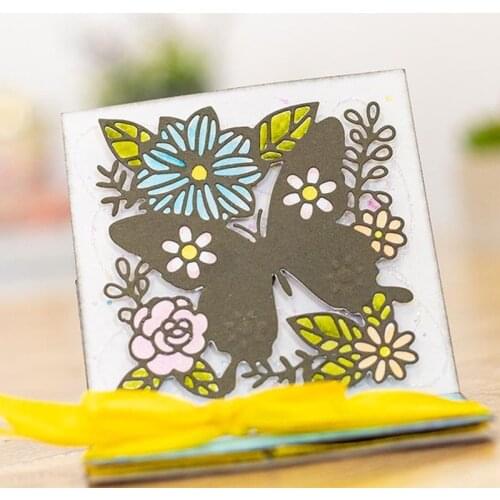 Butterfly Rubbit Cat Dog Flamingo Flowers Metal Cutting Dies for Scrapbooking Decorative Stencils DIY Craft Album Card