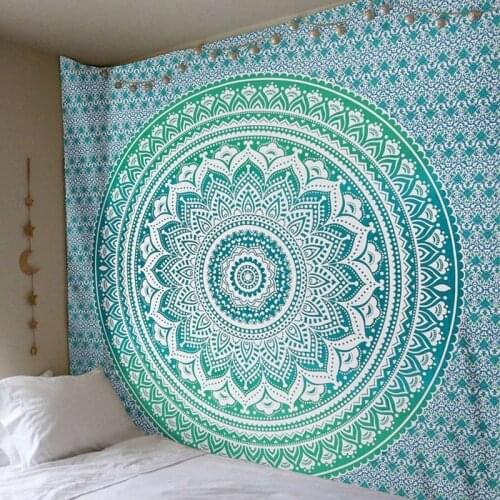 Indian Mandala Tapestry Wall Hanging Tapestries Retro Boho Wall Tapestry Beach Mat Travel Towel Blanket Yoga Mats Home Carpet