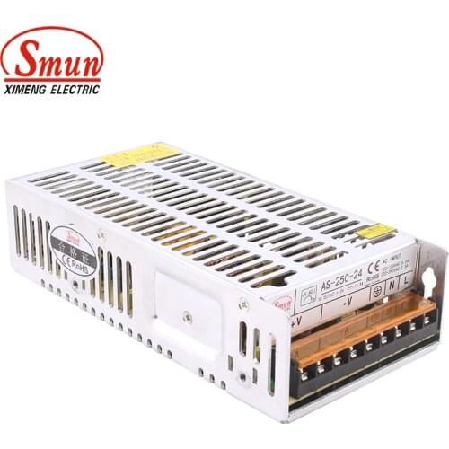 AS-250-24 250W 24V 10A Mini Size Single Output Switching Power Supply With CE ROHS 2 Years Warranty
