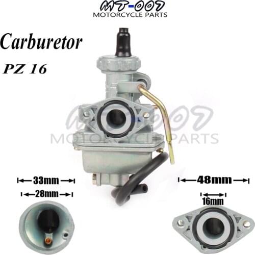 Universal Hand Choke PZ16 16mm Carb Carburetor For KEIHIN 50cc 70cc pit dirt bike motorcycle motorcross atv quad free shipping