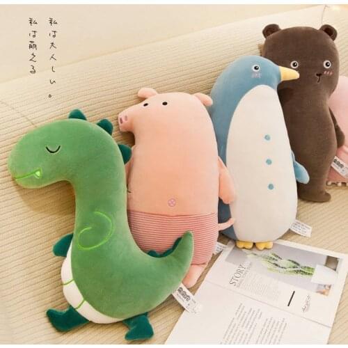 55cm Creative cartoon plush toys Cotton Dinosaur doll Bed pillow Lovely dinosaur cushion