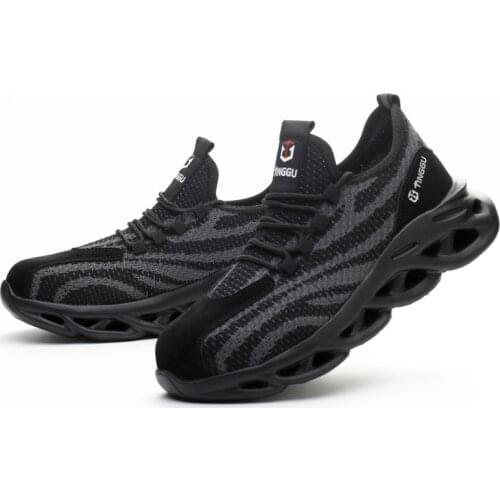 2021 New Safety Shoes Men Light Sneaker Work Sneakers Indestructible Steel Toe Shoes Anti-piercing Work Boots Men