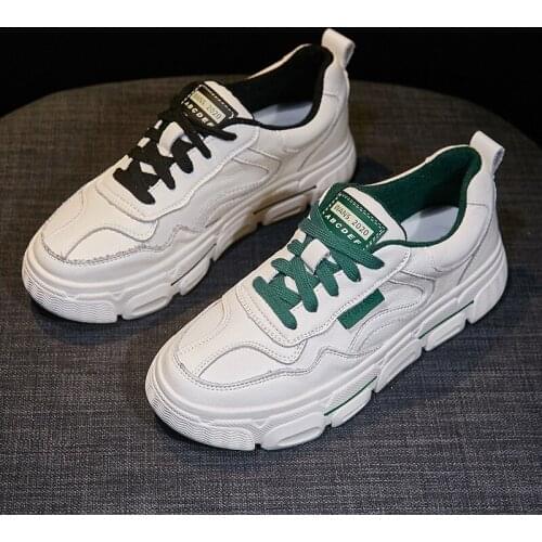 Platform sneakers designer sports shoes women 43 genuine leather shoes women ladies white shoes woman zapatillas mujer casual