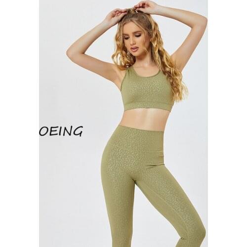 Leopard 2 Piece Set Women Fashion Gym Clothing Sport Set Women Plus Size 2021 Casual Workout Clothes for Women