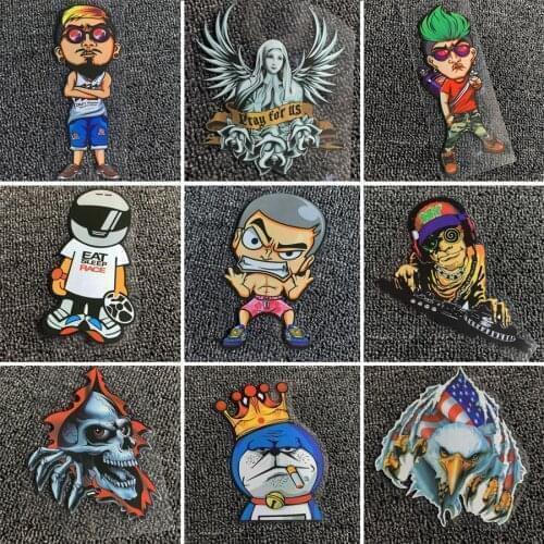 LuLuSticker #265 Creative Cartoon Car Styling Reflective Stickers Motorcycle Modification Helmet Waterproof Decoration Decals