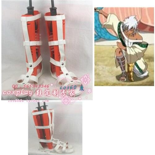 Magi: The Labyrinth of Magic Sharrkan Cosplay Shoes Boots S008