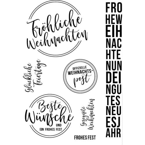 German Transparent Clear Silicone Stamp Seal for DIY scrapbooking photo album Decorative clear stamps A620