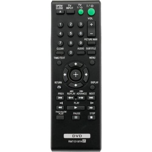 New Remote Control RMT-D197A fits for Sony CD/DVD Player DVP-SR210P DVP-SR210PB DVP-SR310P DVP-SR320 DVP-SR405P DVP-SR510H DVP-S