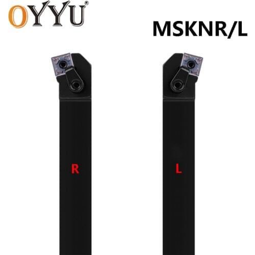 OYYU 75° External Turning Tools Holder MSKNR MSKNL 2525M12 1616H12 Lathe Cutter Shank MSKNR2020K12 Carbide Inserts SNMG12/16