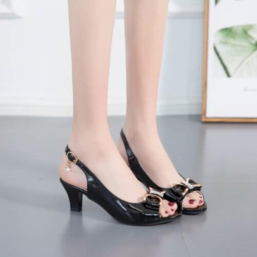 Ladies Sandals Classic Beige Non-slip High Heels Ladies Casual Comfortable High Heels Buckle Ladies Sandals Ladies Shoes